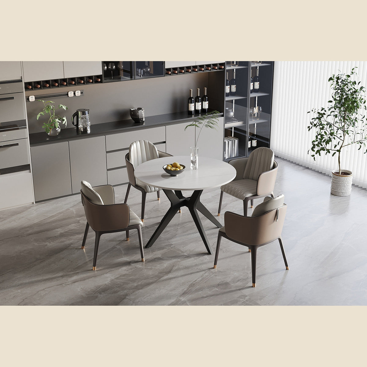 Table Apollo — Pierre, ovale ou ronde