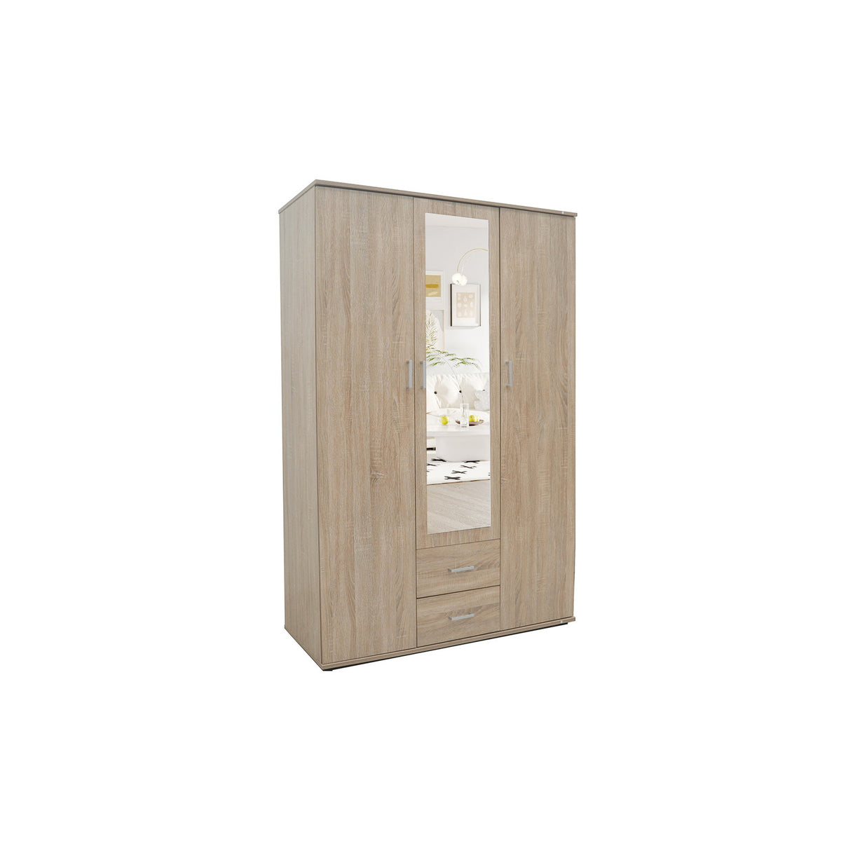 Armoire Marc — Portes battantes avec miroir