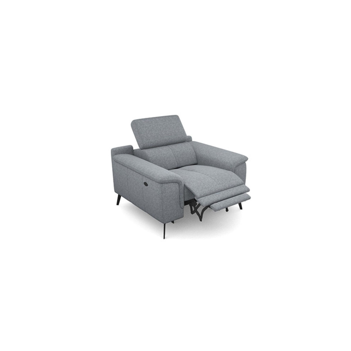 Salon d'angle modulaire Lenon — Gris clair chiné