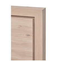 Détail montant et porte battante Viola CASTELLA — texture mélamine chêne naturel CASTELLA