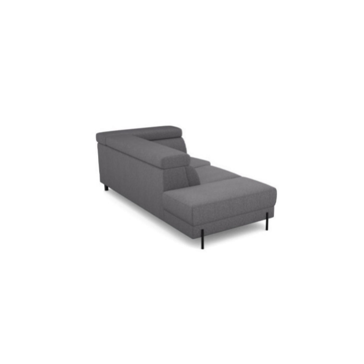 Salon d'angle modulaire Arkon — Gris chiné