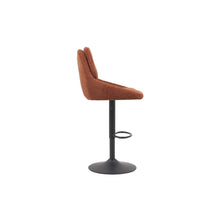 Chaise de bar Sabine — Tissu, pivotante