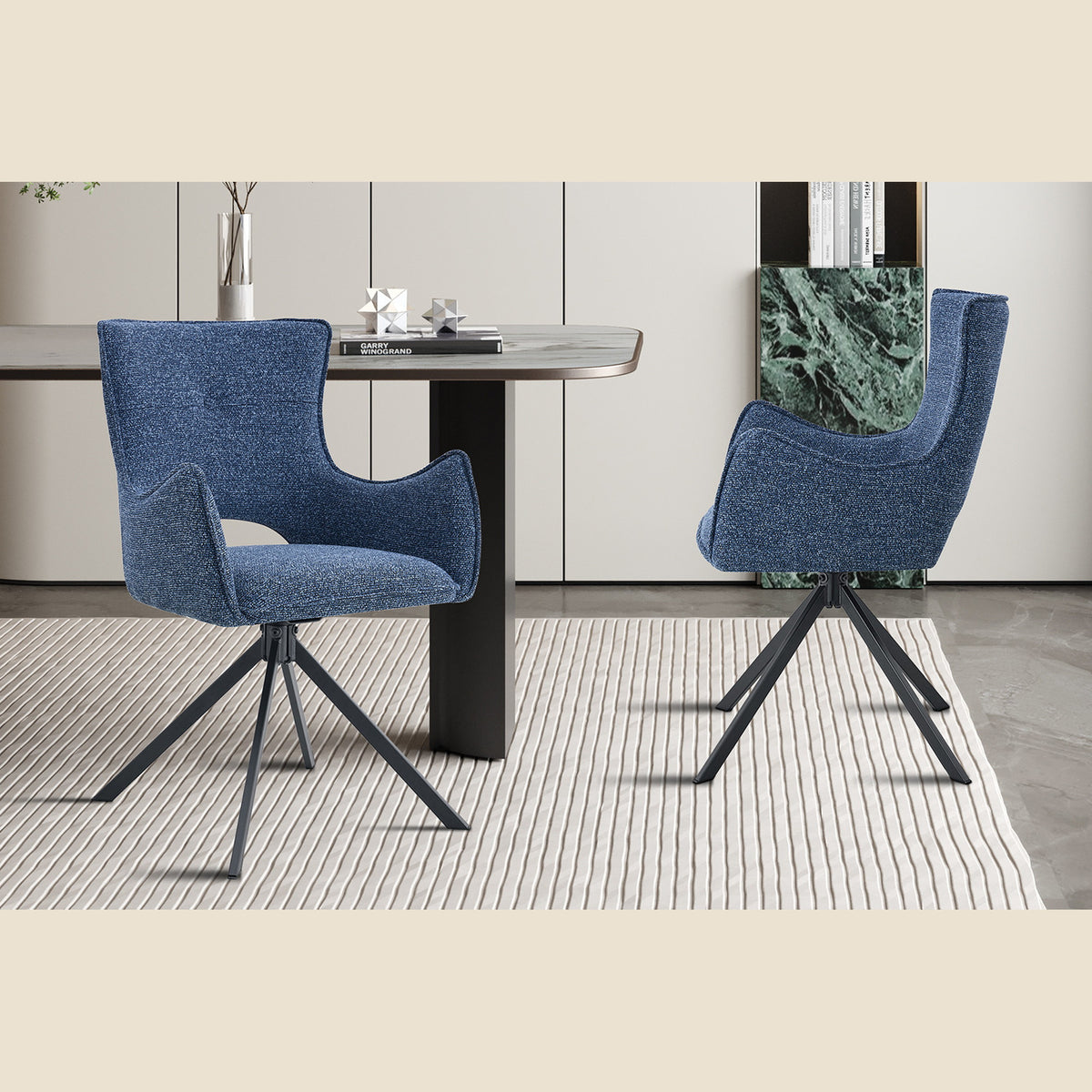 Chaise Billy pivotante — Tissu