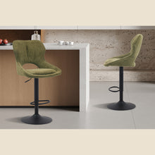 Chaise de bar Mori — Tissu, hauteur réglable