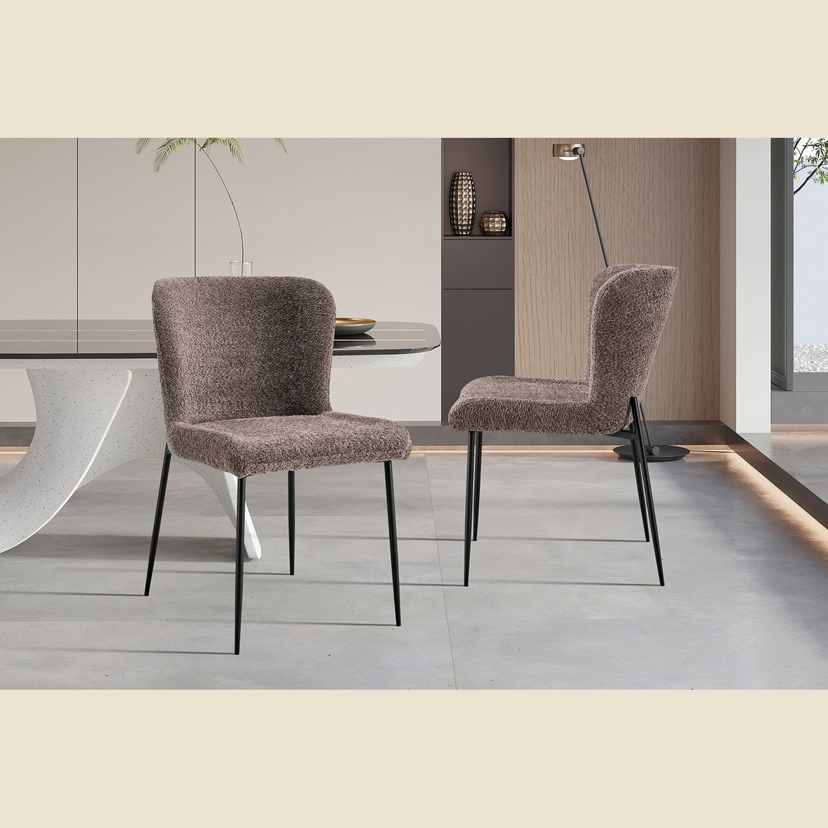 Chaise Lisa — Bouclé ou tissu
