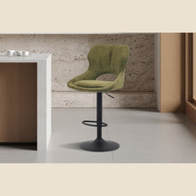 Chaise de bar Mori — Tissu, hauteur réglable