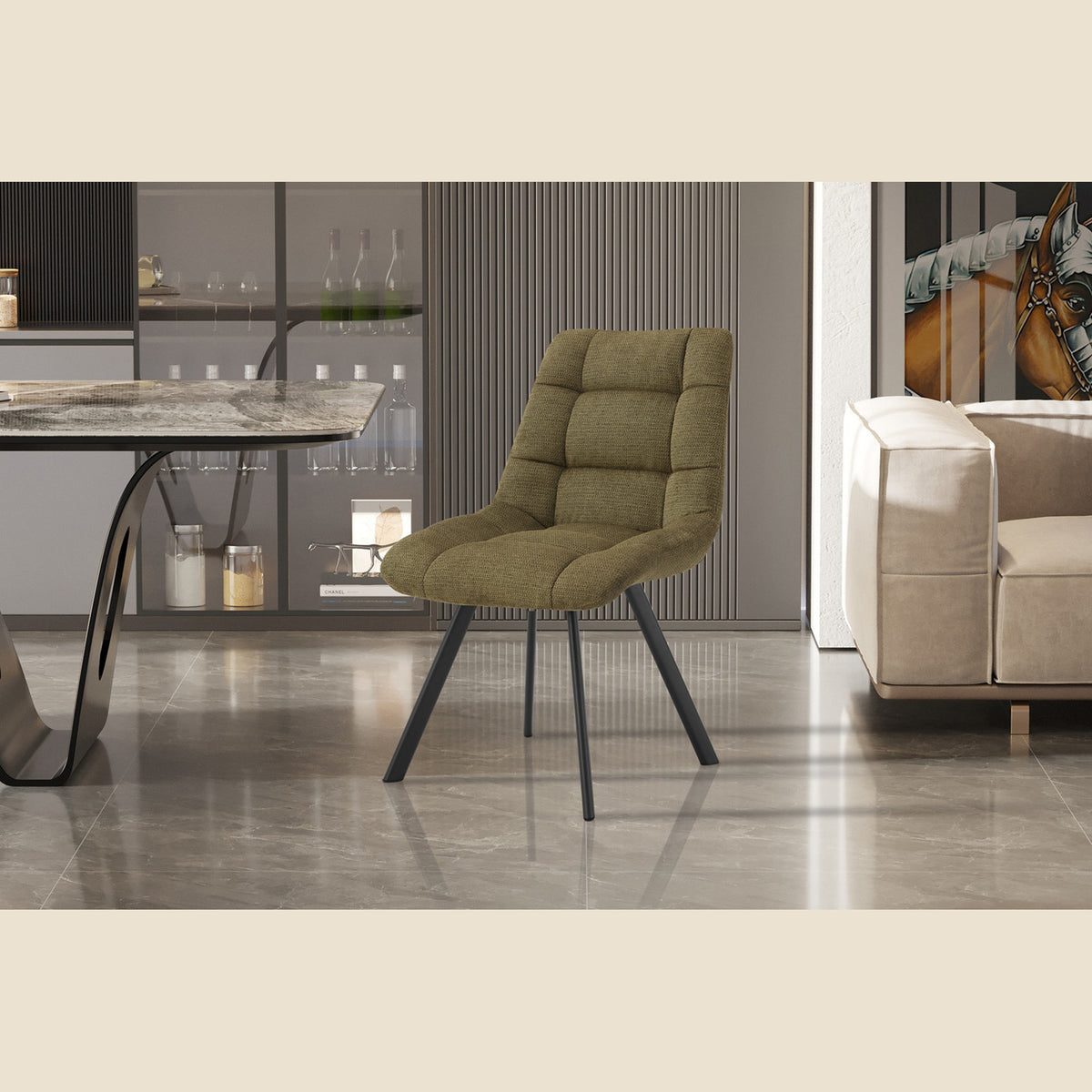 Chaise Lizzy — Tissu