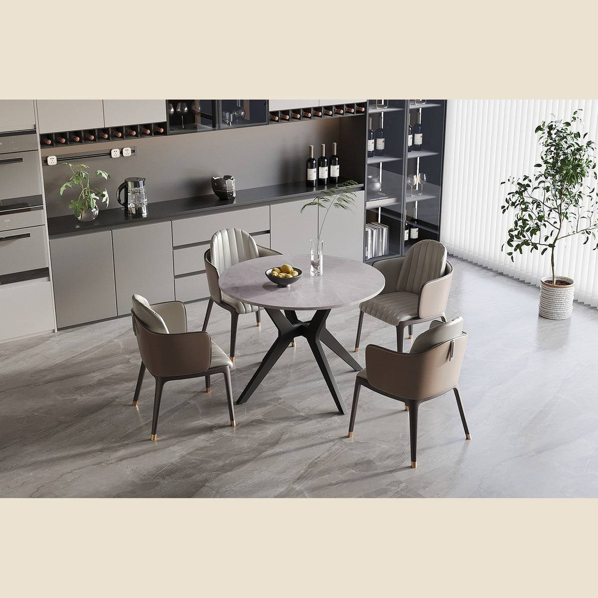 Table Apollo — Pierre, ovale ou ronde