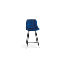 Chaise de comptoir Juta — Velours