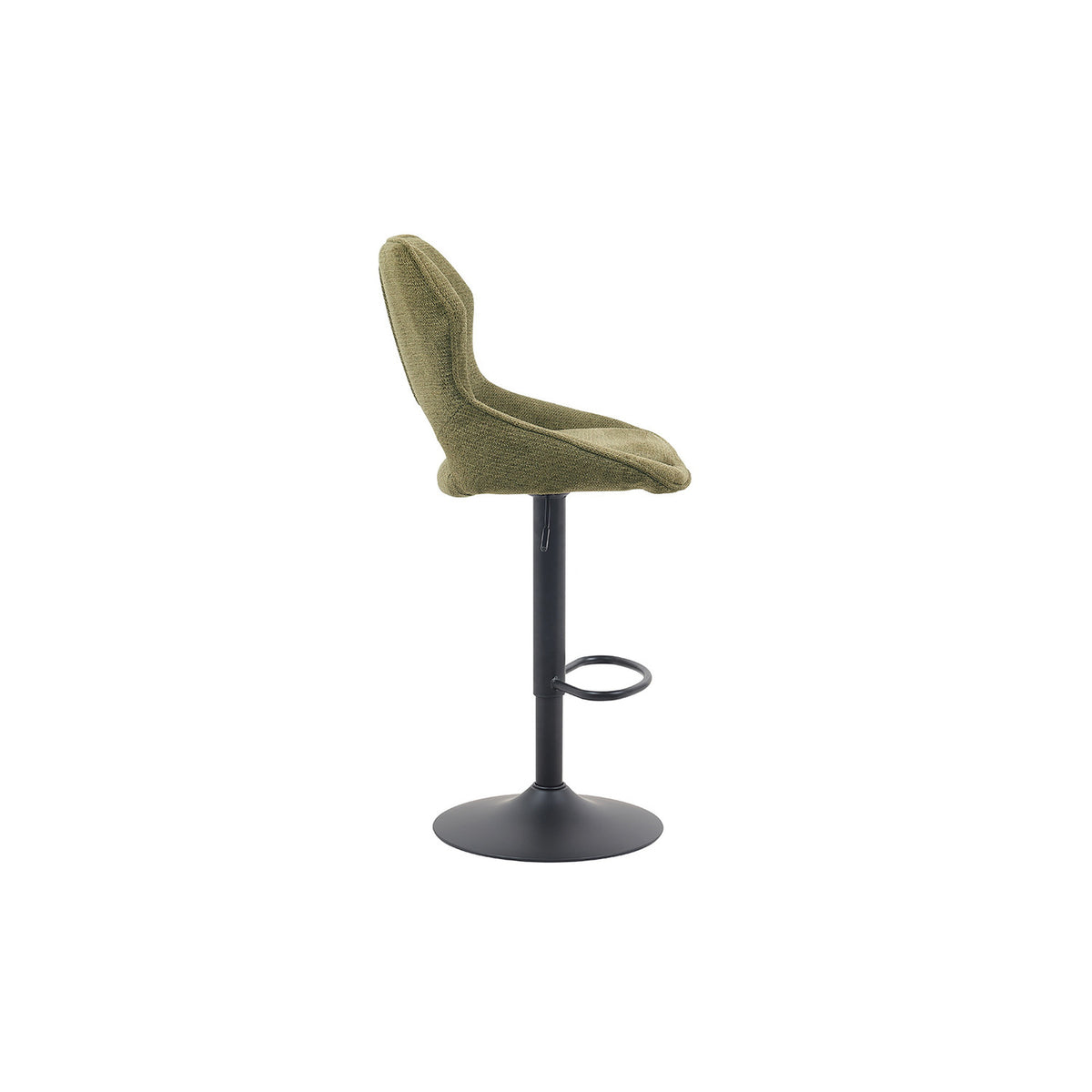 Chaise de bar Mori — Tissu, hauteur réglable