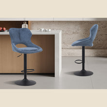 Chaise de bar Mori — Tissu, hauteur réglable