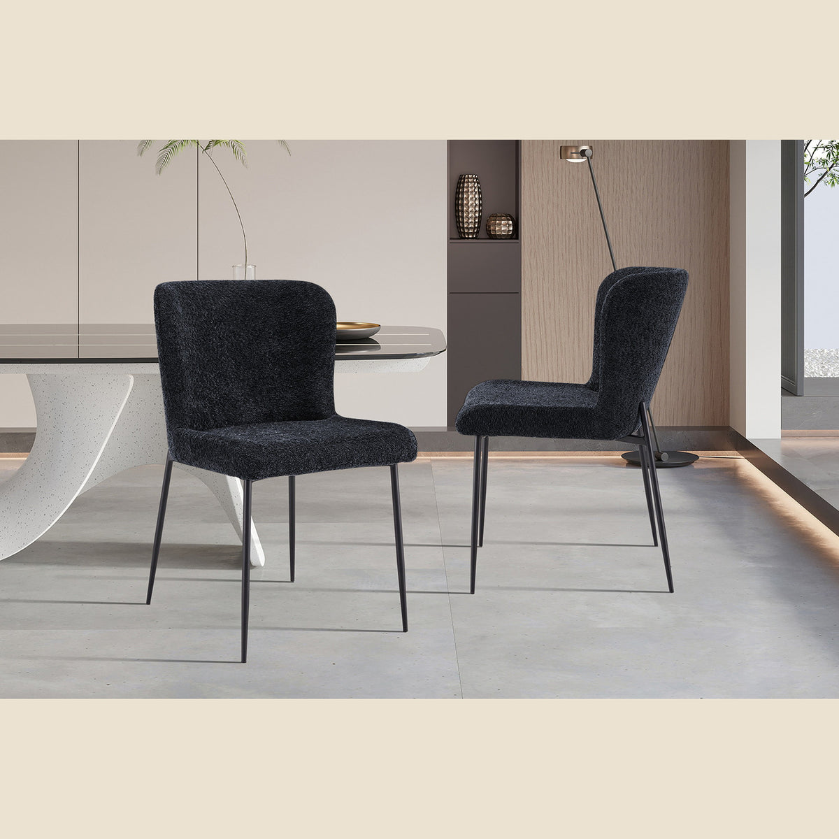 Chaise Lisa — Bouclé ou tissu