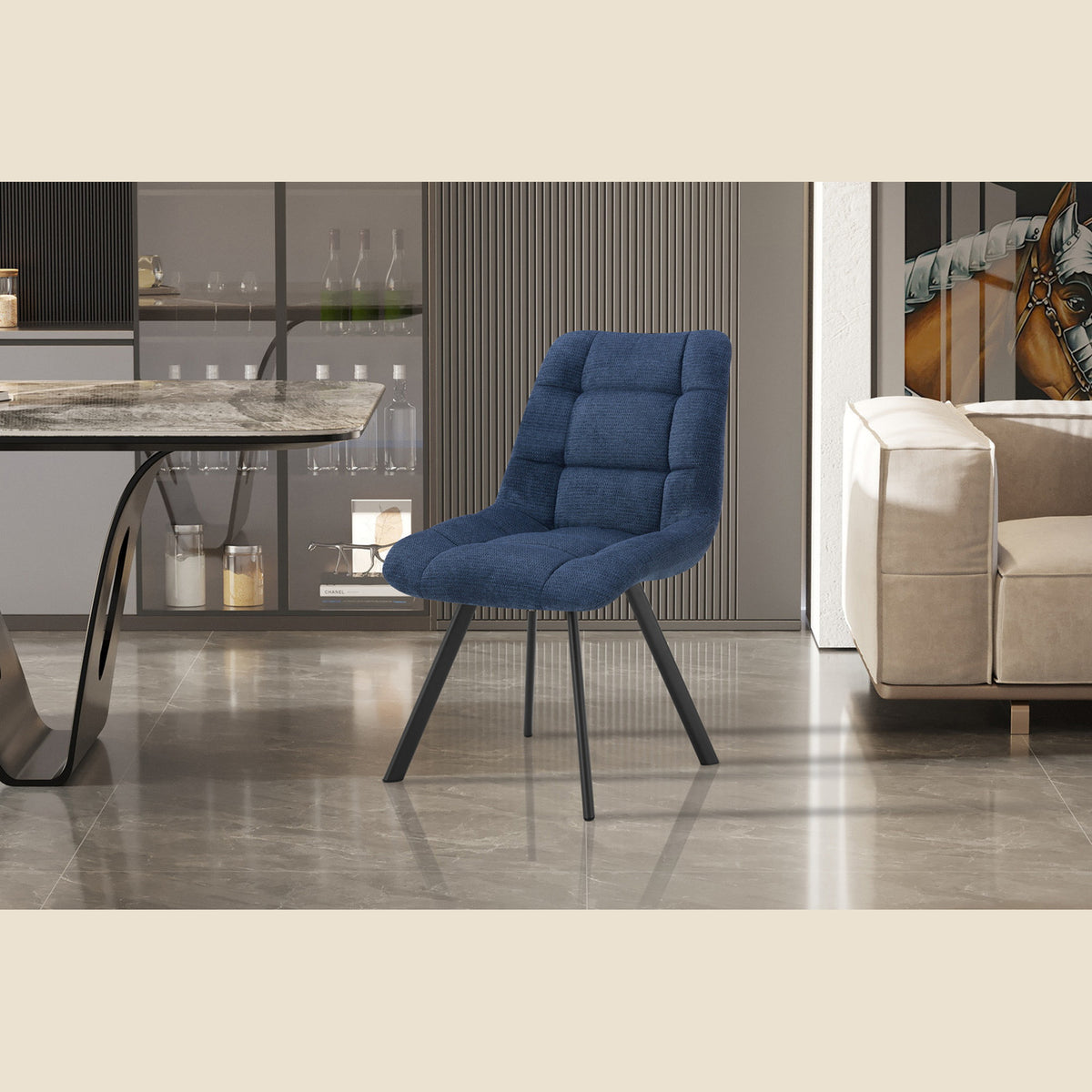 Chaise Lizzy — Tissu