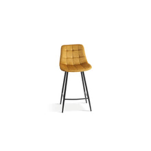 Chaise de comptoir Juta — Velours