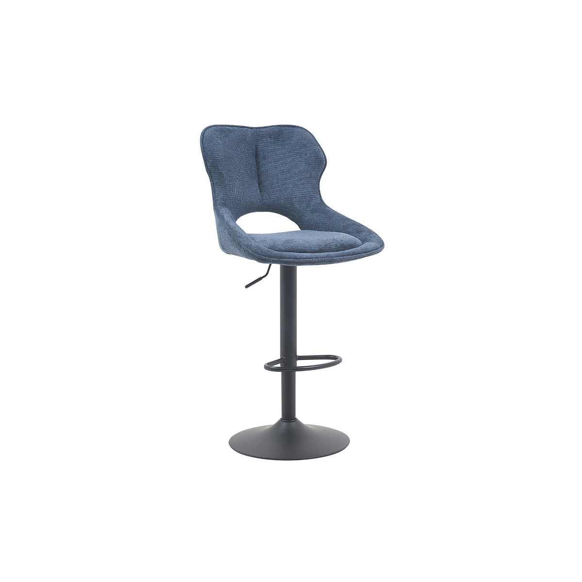 Chaise de bar Mori — Tissu, hauteur réglable