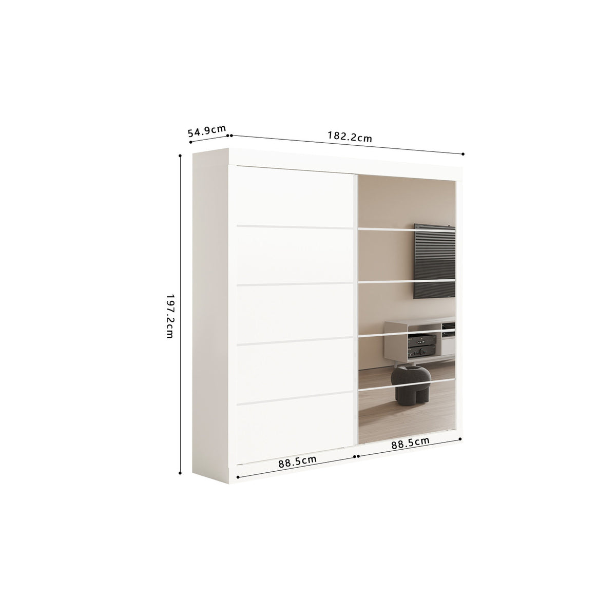 Armoire Mike — Portes battantes ou coulissantes