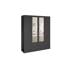 Armoire Marc — Portes battantes avec miroir