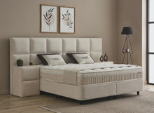 Lit Conso — Boxspring à coffres de rangement