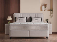 Lit Alice — Boxspring velours à coffres