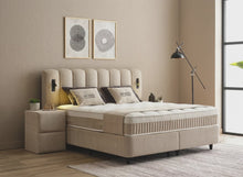 Lit Wind — Boxspring scandinave à coffres de rangement